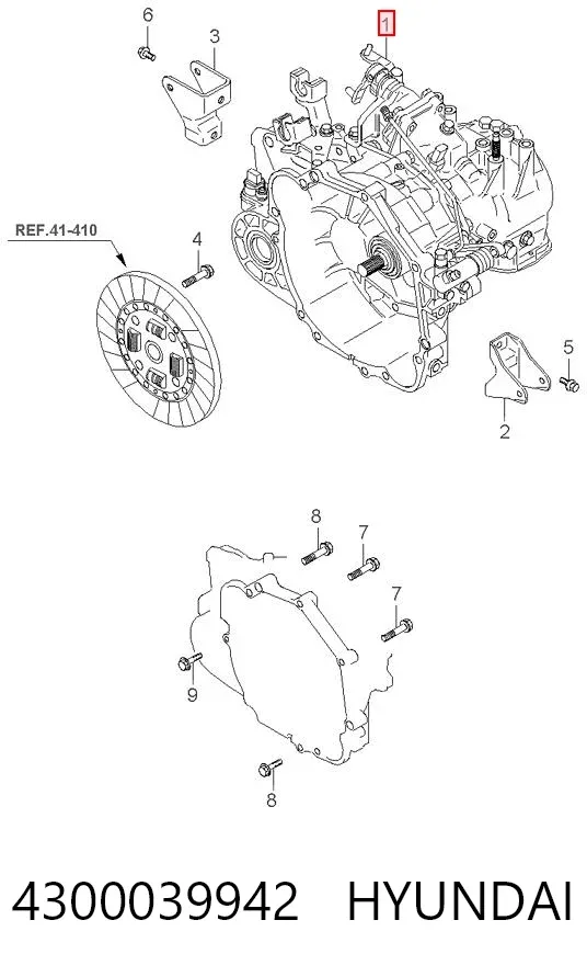 Caja de cambios 4300039942 Hyundai/Kia