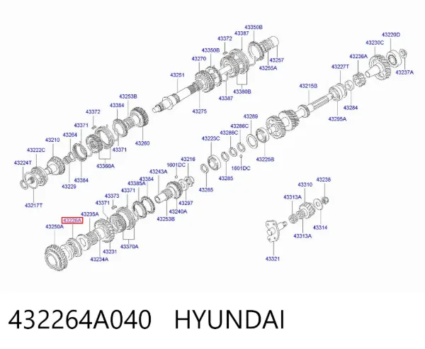  432264A040 Hyundai/Kia
