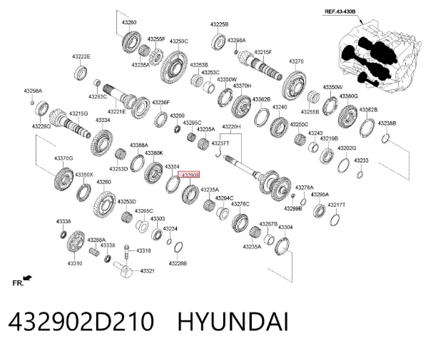  432902D210 Hyundai/Kia