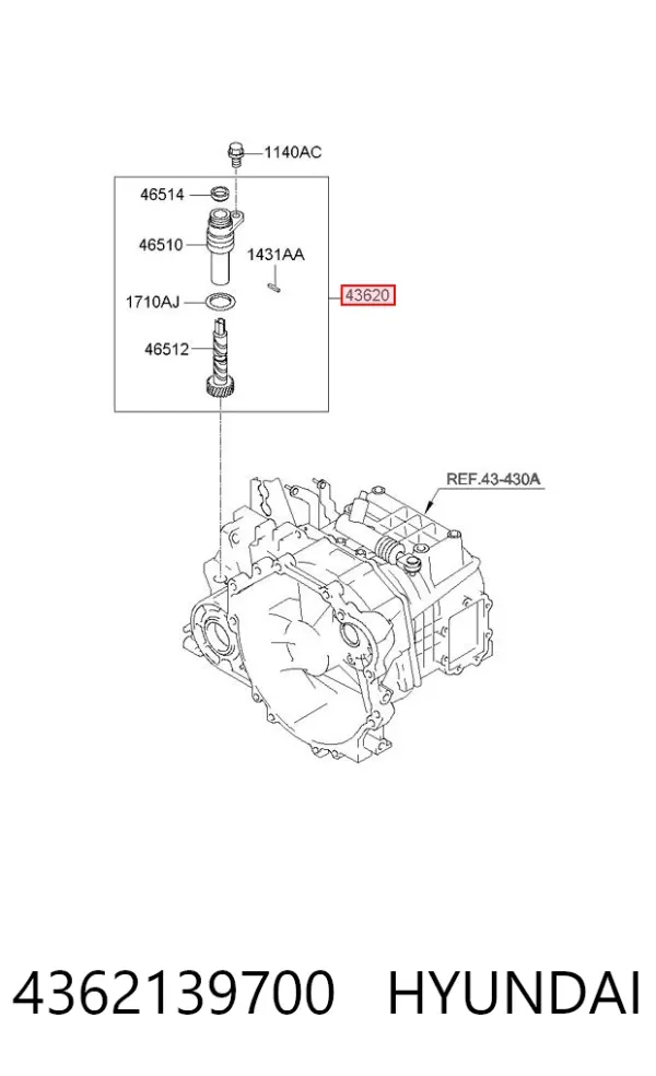 Sensor de velocidad 4362139700 Hyundai/Kia