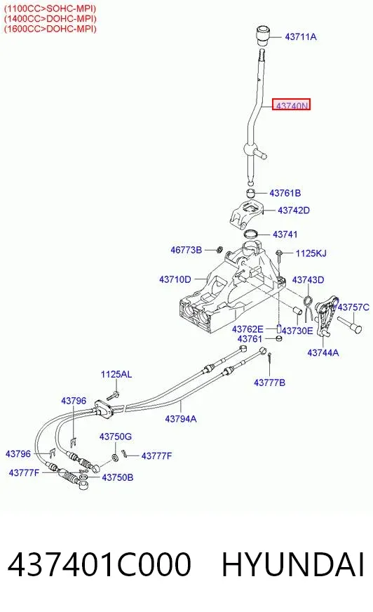 Pomo 437401C000 Hyundai/Kia
