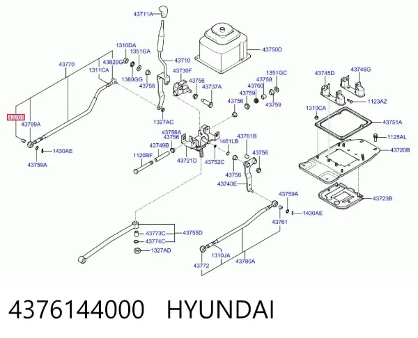 Casquillo palanca cambio Hyundai H-1 STAREX Starex