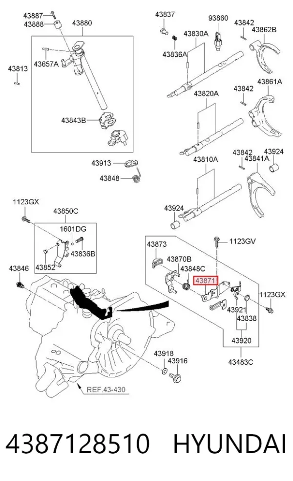  4387128510 Hyundai/Kia
