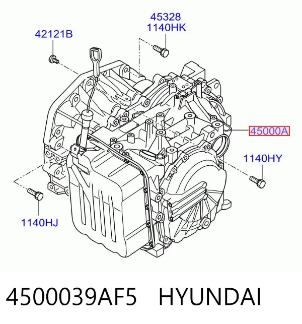 Caja de cambios automática 4500039AF5 Hyundai/Kia