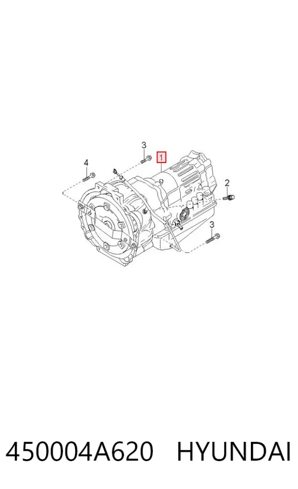 Caja de cambios automática 450004A620 Hyundai/Kia