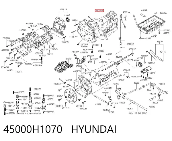 Caja de cambios automática Hyundai Terracan HP