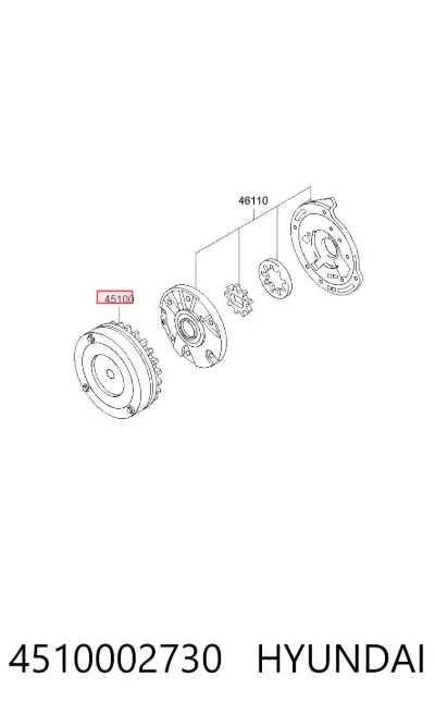Convertidor de par HYUNDAI 4510002730