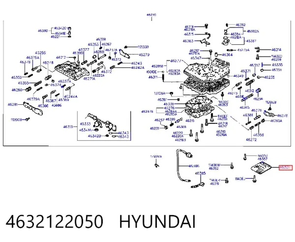 Filtro de transmisión automática 4632122050 Hyundai/Kia
