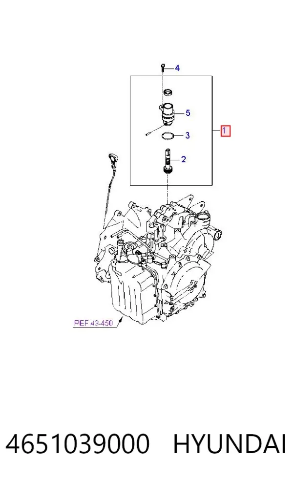 Sensor de velocidad 4651039000 Hyundai/Kia