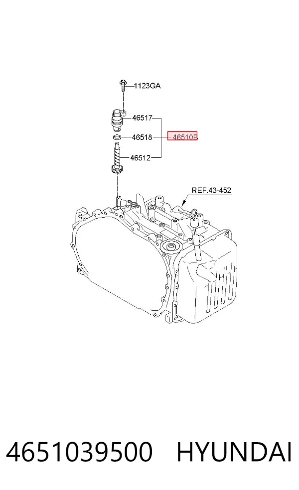 Sensor de velocidad 4651039500 Hyundai/Kia