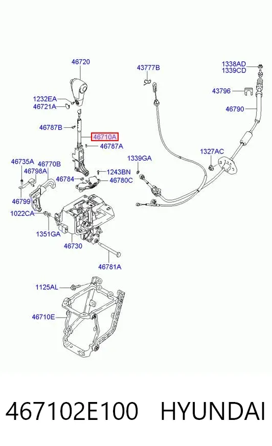  467102E100 Hyundai/Kia