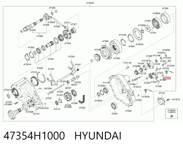 Sensor de velocidad 47354H1000 Hyundai/Kia