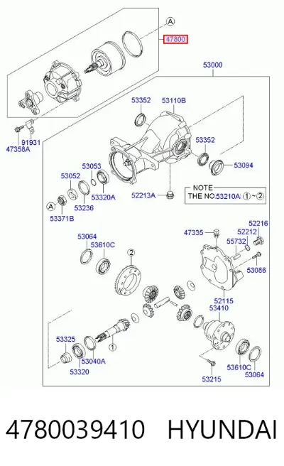 Embrague Haldex HYUNDAI 4780039410