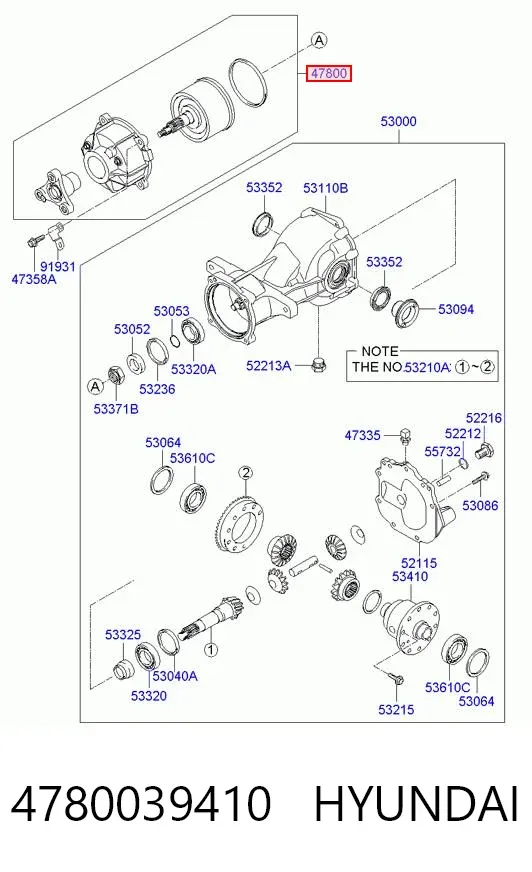Embrague Haldex 4780039410 Hyundai/Kia