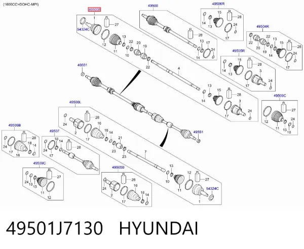  49501J7130 Hyundai/Kia