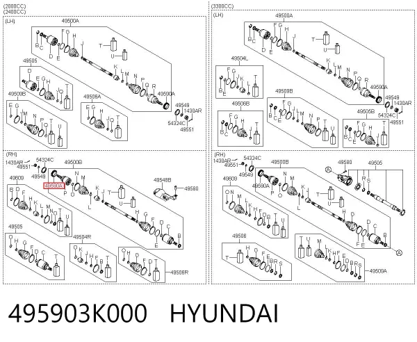 Anillo ABS 495903K000 Hyundai/Kia