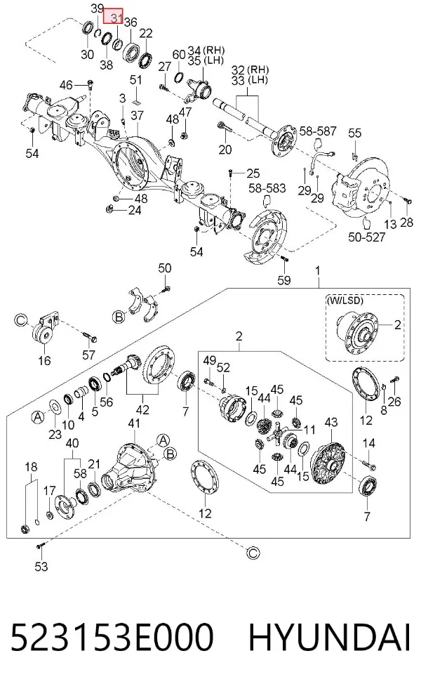  523153E000 Hyundai/Kia