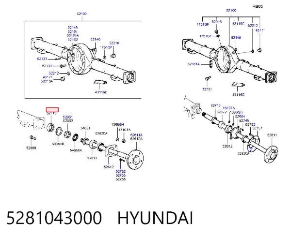 Cojinete de rueda 5281043000 Hyundai/Kia