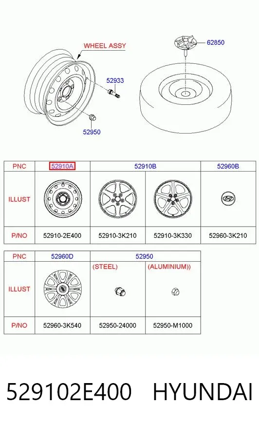  529102E400 Hyundai/Kia