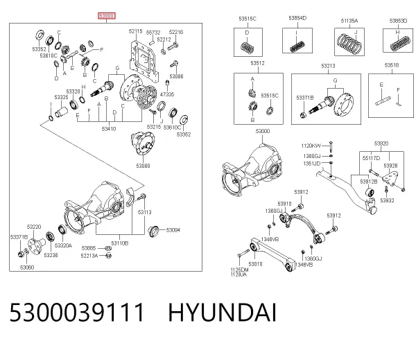 Grupo trasero 5300039111 Hyundai/Kia