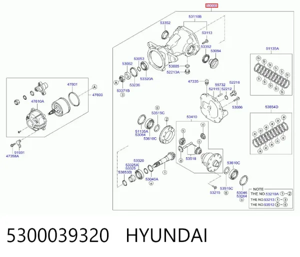Grupo trasero 5300039320 Hyundai/Kia