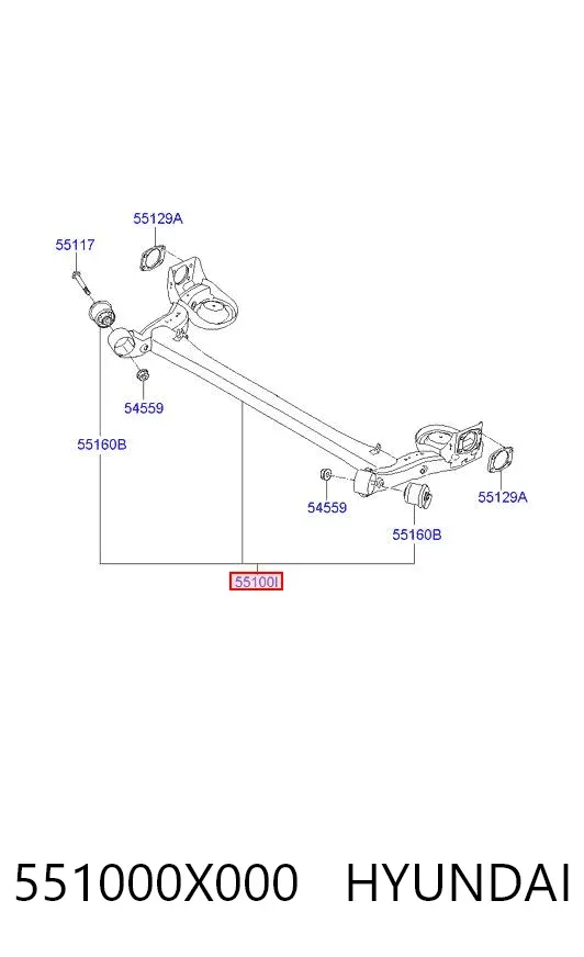 Puente trasero Hyundai I10 PA