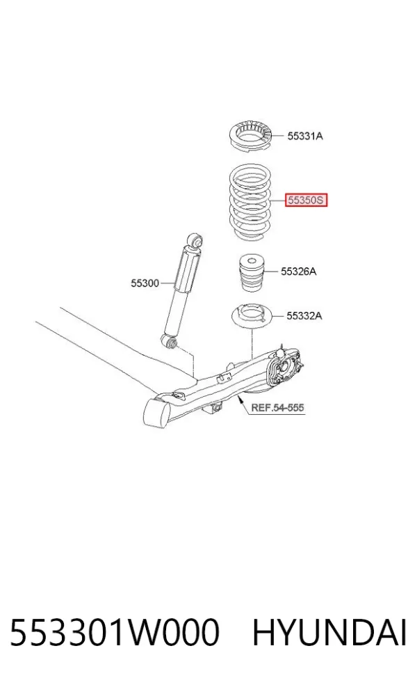 Muelle 553301W000 Hyundai/Kia