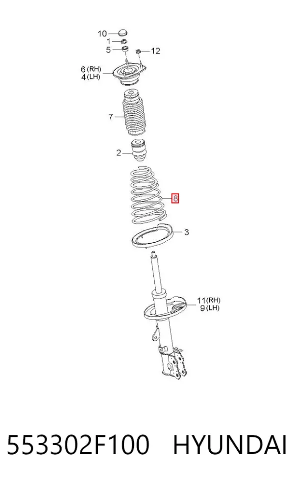 Muelle 553302F100 Hyundai/Kia