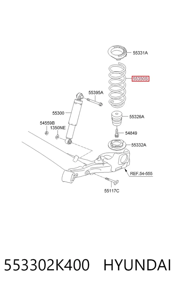 Muelle 553302K400 Hyundai/Kia
