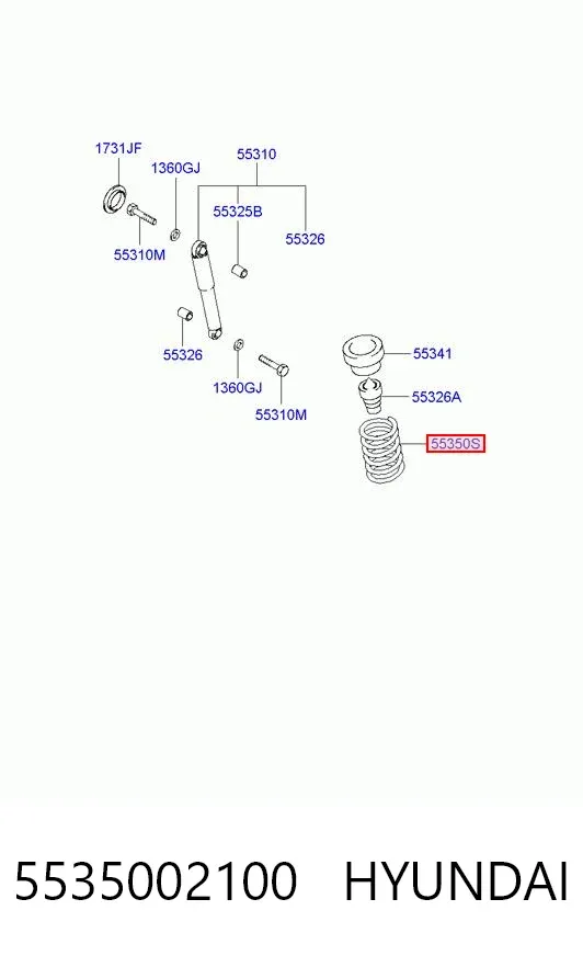 Muelle 5535002100 Hyundai/Kia