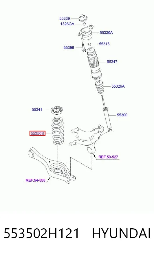 Muelle 553502H121 Hyundai/Kia