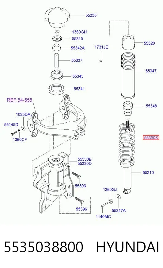 Muelle 5535038800 Hyundai/Kia