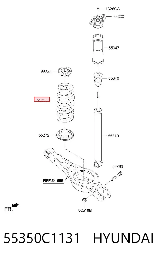 Muelle 55350C1131 Hyundai/Kia