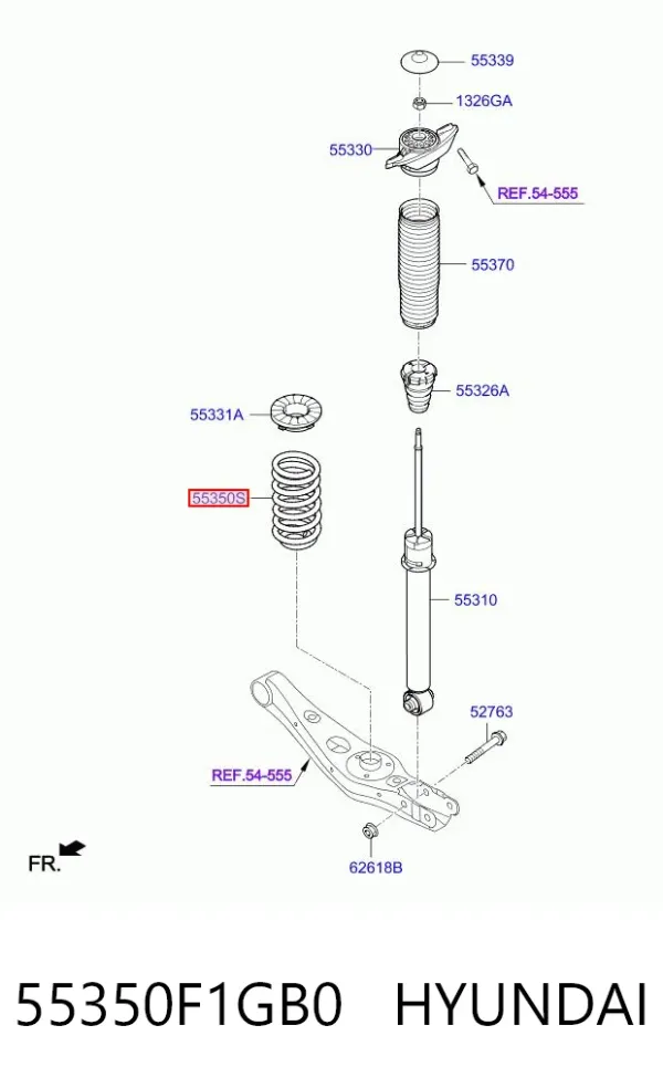 Muelle 55350F1GB0 Hyundai/Kia