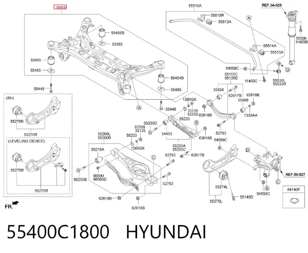 Puente trasero Hyundai Sonata VII