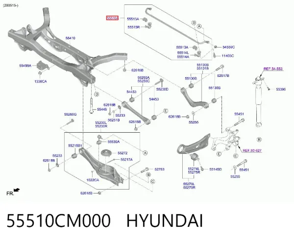 Estabilizador trasero Hyundai KONA OS