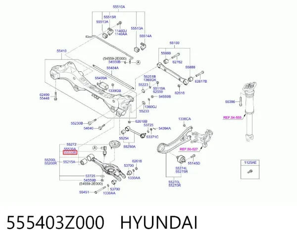 Bieleta estabilizadora trasera derecha 555403Z000 Hyundai/Kia