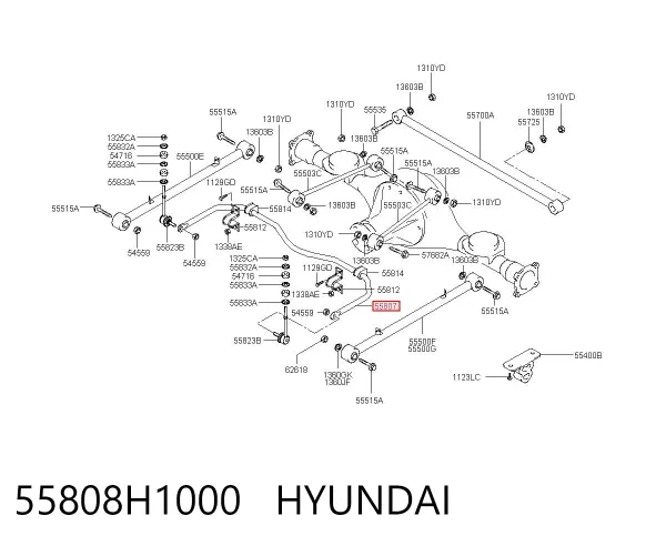 Estabilizador trasero Hyundai Terracan HP