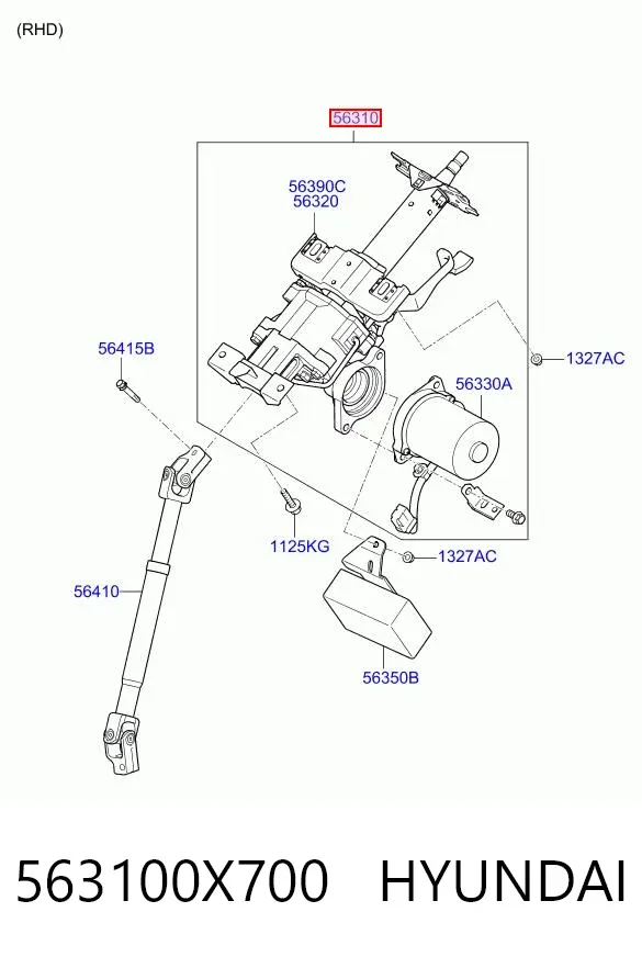 Columna dirección Hyundai I10 PA