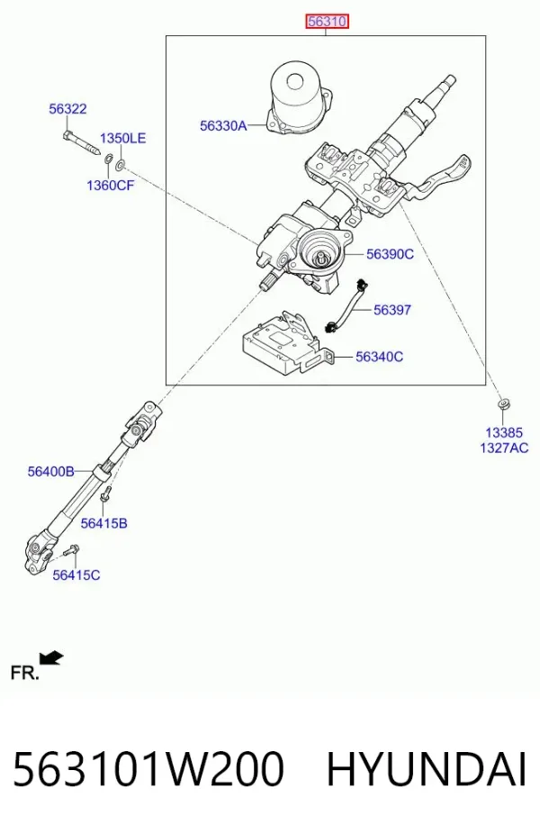 Columna dirección KIA Rio III