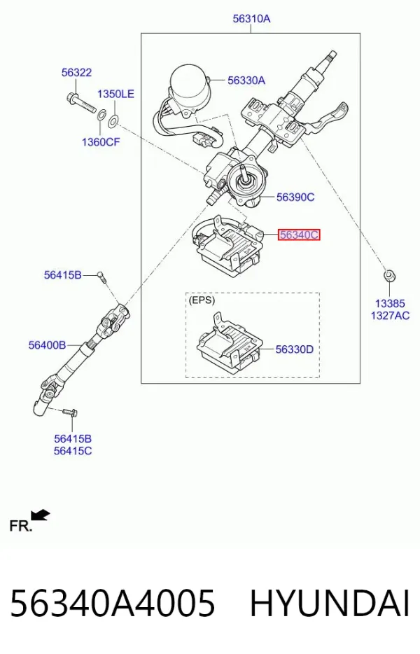 Columna dirección KIA Carens III