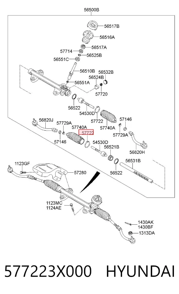  577223X000 Hyundai/Kia