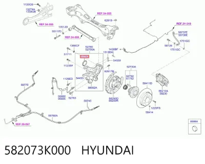 Anillo ABS HYUNDAI 582073K000