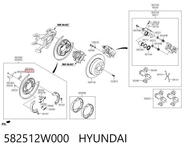  582512W000 Hyundai/Kia