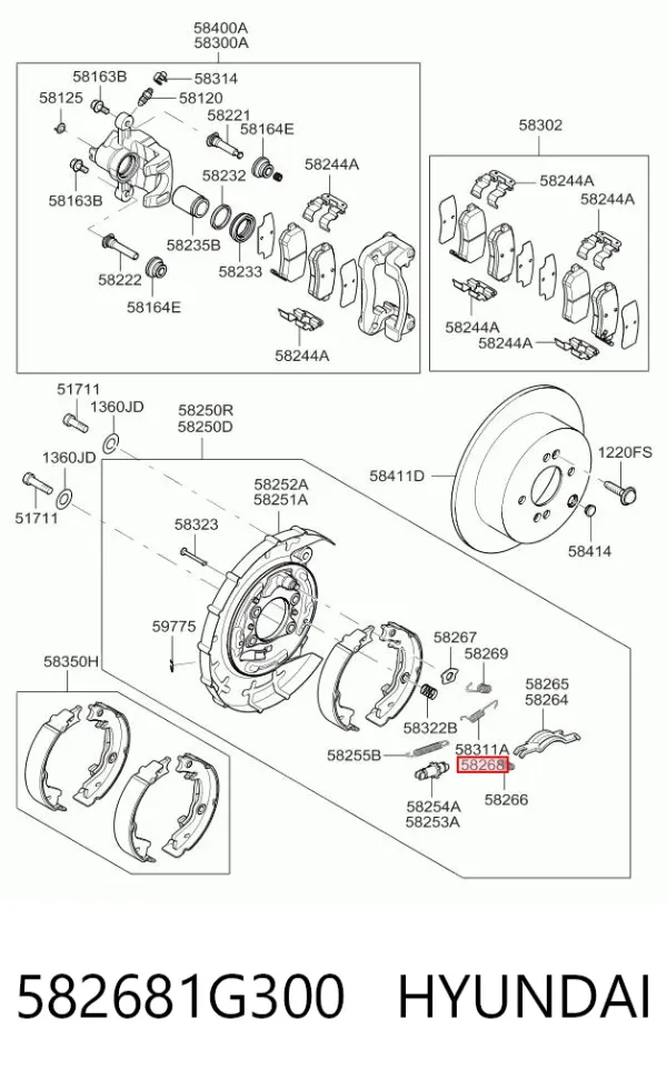  582681G300 Hyundai/Kia