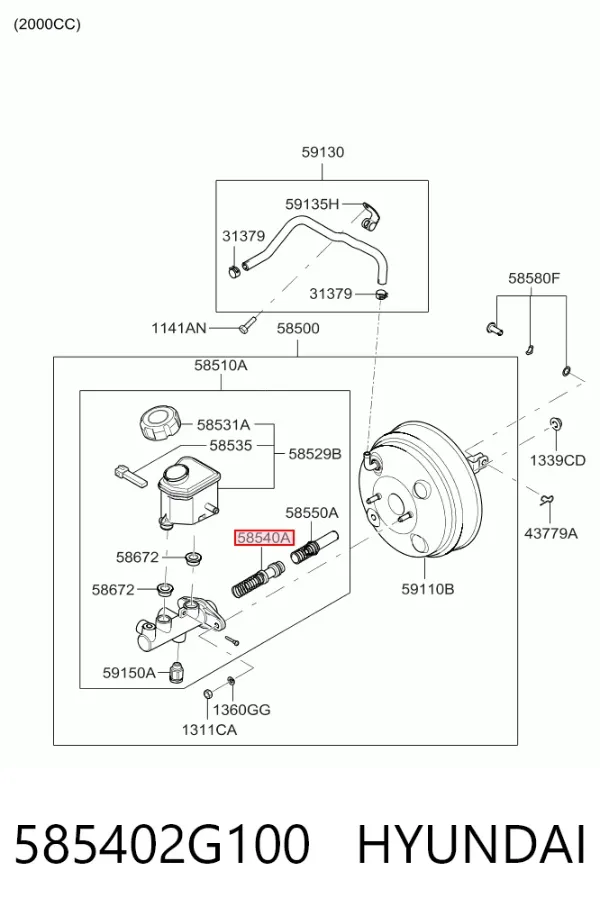  585402G100 Hyundai/Kia