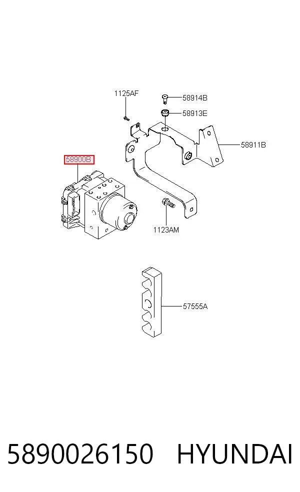 Módulo ABS 5890026150 Hyundai/Kia