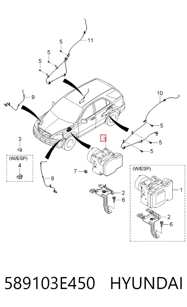 Módulo ABS KIA Sorento I