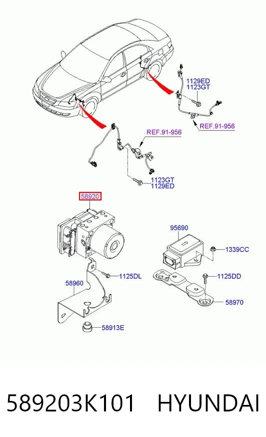 Módulo ABS Hyundai Sonata V