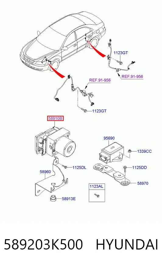 Módulo ABS Hyundai Sonata V